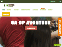 Tablet Screenshot of klimbos.nl